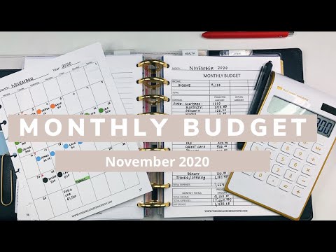 Monthly Budget With Me #budgetplanner #november2020