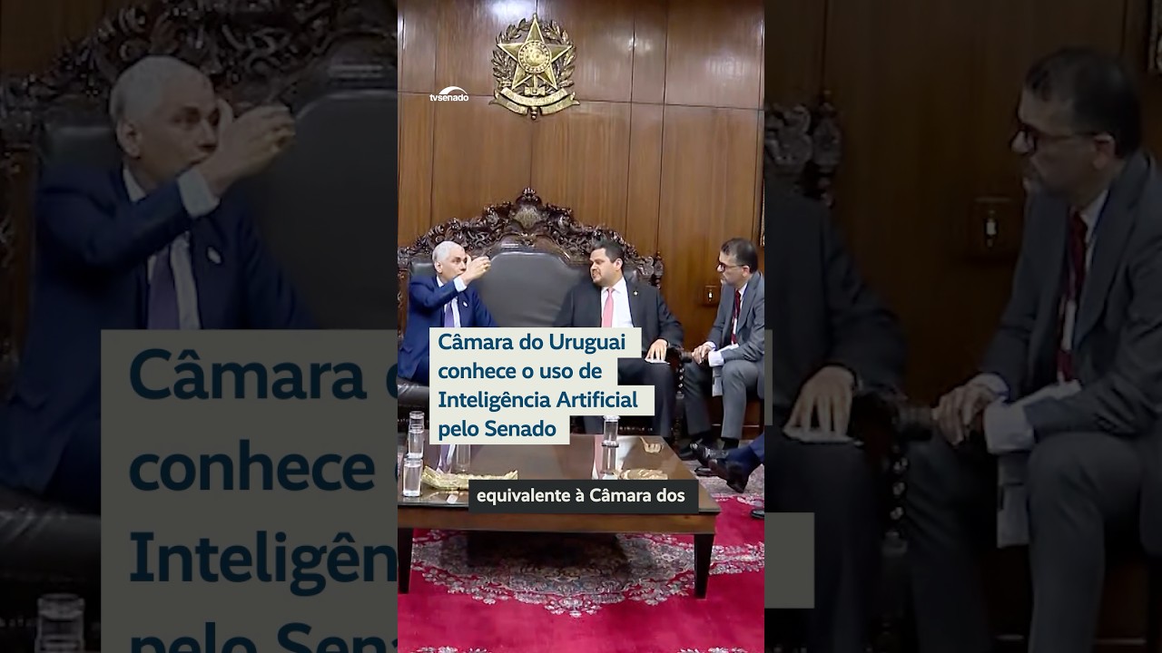 Presidente da Câmara do Uruguai conhece tecnologias do Senado no processo legislativo #shorts