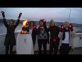 Olympic Torch Relay Day... :: Chris starts his day at a traditional First Nations fire blessing...