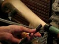 woodturning - part for kick sled - part 1