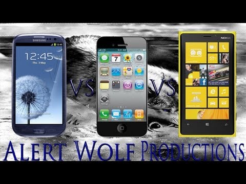 Samsung Galaxy S3 vs iPhone 5 vs Nokia Lumia 920