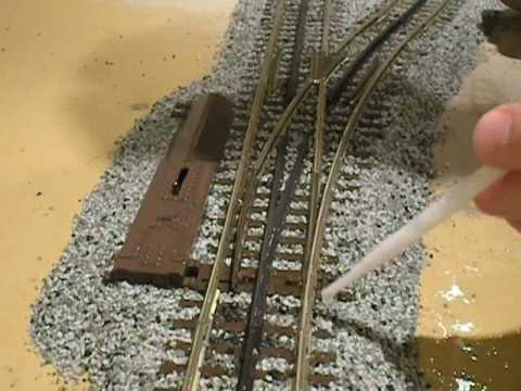 how to ballast o gauge track