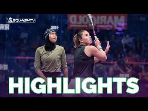 “She’s absolutely LETHAL at times” | Clyne v Azman | MARIGOLD Singapore Squash Open '22 | RD1