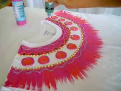 how to paint on t shirts video