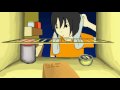 【自作アニメ・自作曲】お風呂あがり Making by oneself animation and music
