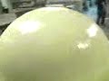 half ball with gel-coat before fiberglass