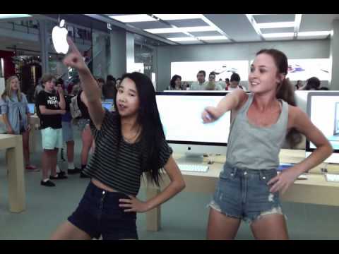 dancing at the apple store - NO COPYRIGHT INFRINGEMENT INTENDED*** OFFICIAL FACEBOOK PAGE!!! - https://www.facebook.com/pages/Tiff-and-Liz/280538258666971?sk=wall Tiff's channel- http...