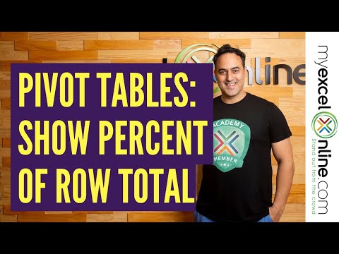 video-linktoworks-Pivot Table Excel Tutorial - Show The Percent of Row...