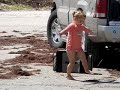 chandler at the beach dancing to her favorite song el cerito place by charlie robinson