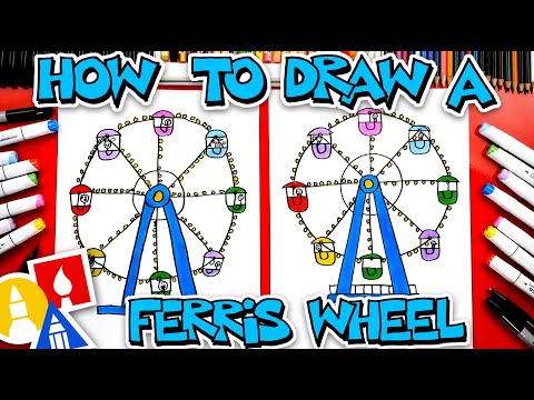 How To Draw A Ferris Wheel Step by Step – I'm Youtuber – Follow my