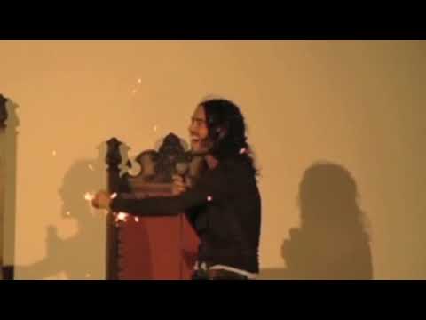 Russell Brand Sets Fire To His Shoe!