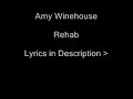 rehab lyrics: they tried to make me go to rehab, i said no, no, no yes i've been black and when i come back, you'll know, know, know i ain't got the time and if my daddy thinks im fine just try to make me go to rehab i wont go, go, go id rather be at home with ray i aint got seventy days cos theres nothing,there's nothing you can teach me that i cant learn from mr hathaway didnt get a lot in class but i know it dont come in a shot glass they tried to make me go to rehab i said no, no, no yes i've been black but when i come back you'll know, know, know i ain't got the time and if my daddy thinks im fine just try to make me go to rehab i wont go, go, go the man said 