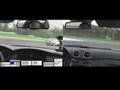 Splitscreen video comparing BMW M5 (E60) with MB CLK 500