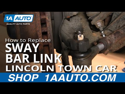 How To Install Repair Replace Broken Sway Stabilizer Bar End Link Lincoln Town Car 98-02 1AAuto.com