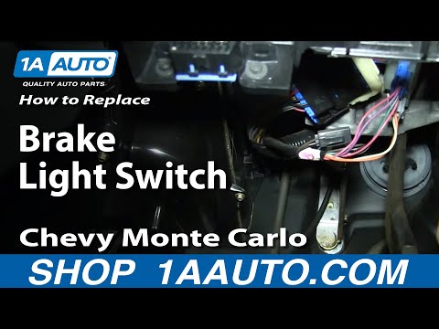 How To Install Replace Fix Brake Light Switch 2000-05 Chevy Monte Carlo