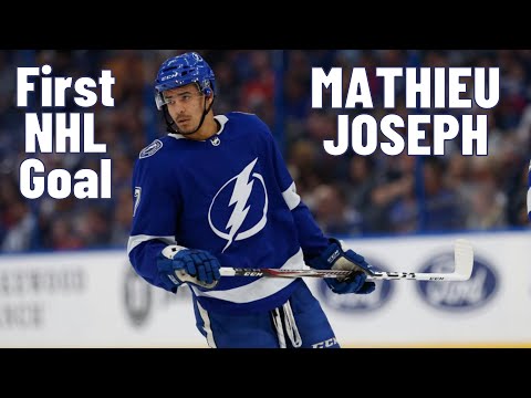 Mathieu Joseph #7 (Tampa Bay Lightning) first NHL goal 04/11/2018