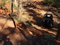 Dell climbing the steep line on Chili Bowl at Shiloh Ridge