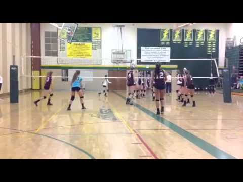Roullier - Kazlyn Roullier #5 6 foot Class of 2015 Club Catalyst volleyball u-16's Standing reach 7'6