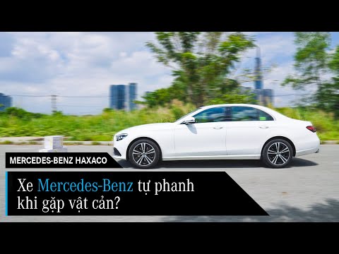 Xe Mercedes-Benz tự phanh khi gặp vật cản?