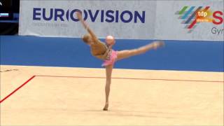 Rhythmic Gymnastic dancer is poetry in motion