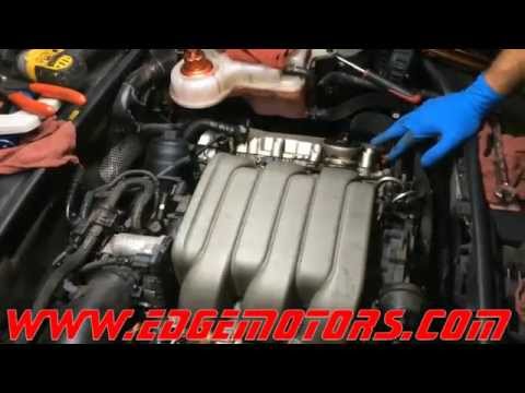 Audi 3.2L fsi motor intake manifold carbon build up and thermostat replacement DIY by Edge Motors