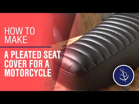 How to Make a Pleated Seat Cover for a Motorcycle