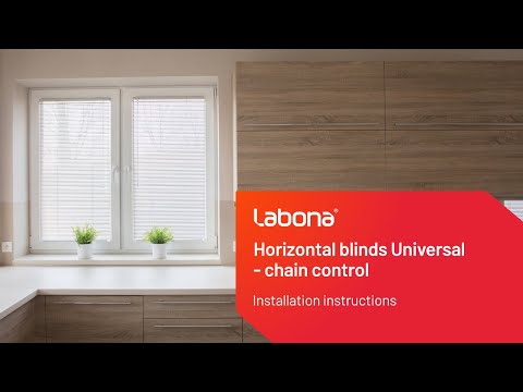 Installation instructions for horizontal blinds - chain control