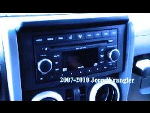 Jeep Wrangler Car Stereo Removal 2007-2010