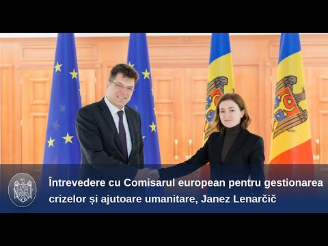 The Head of State met today with Janez Lenarčič, European Commissioner for Crisis Management and Humanitarian Aid