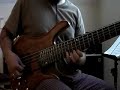 6 string bass chord loop, solo improvisation