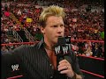 WWE RAW 5-12-08 Chris Jericho apologies to HBK