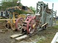 Peerless portable steam engine running rock crusher