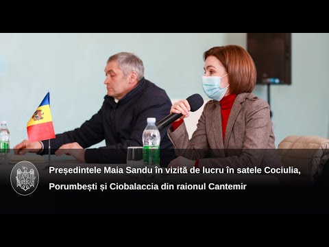 Президент Майя Санду во время визита в район Кантемир: «Люди надеются, что мы сможем продолжить изменения к лучшему в стране» 
