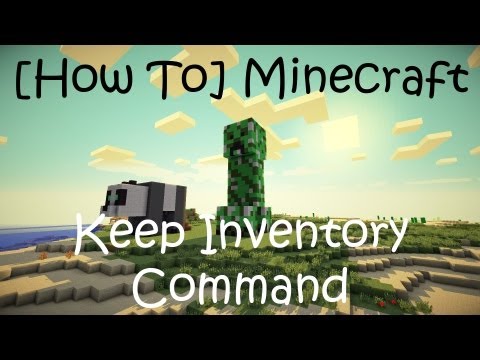 how to keep inventory when u die in minecraft