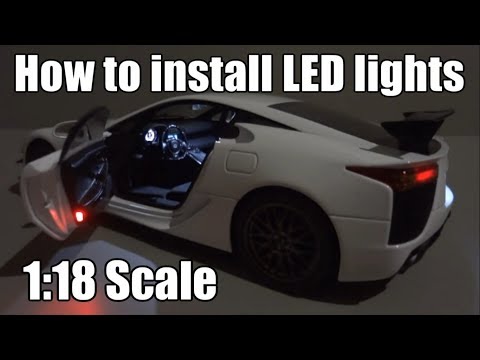 How to install LED lights in a model car