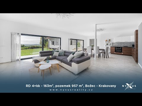 Video Prodej rodinného domu 4+kk - 163m², pozemek 957 m², Božec - Krakovany