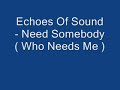 Echoes Of Sound - Need Somebody ( Who Needs Me ) SPOT TISSOT Echoes Of Sound - Need Somebody ( Who Needs Me ) SPOT TISSOT