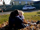 anya smillie burying mom in leaves oct 2008