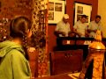 Marimba players at Hotel de Don Juan, Gracias, Honduras