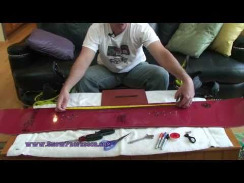 how to set bindings on a snowboard