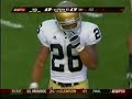 Derrick Williams 78 Yard Punt Return on Notre Dame