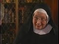 sister wendy in conversation with bill moyers part 1.
meet sister wendy beckett, britain's self-taught art nun turned international celebrity, in this rare television interview with america's best-known television commentator, bill moyers. in this deeply personal conversation inspired by the pbs broadcast of her five-part series on the history of western art, sister wendy's story of painting, sister wendy shares her views on looking at art, living in seclusion, and falling into the role of a television star. sister wendy beckett- who never watched tv before she was on it- believes that each work of art has a fascinating story to tell about what it means to be human. her eloquence and charm are matched only by her fearlessness; no subject in art is off-limits to sister wendy. a native of south africa, she lives in seclusion on the grounds of a monastery at quindenham in norfolk. she made her first television appearance in a bbc documentary about the national gallery in 1991. an instant audience hit, sister wendy has made three television series and written 15 books. witty and enlightening, sister wendy in conversation withbill moyers is an inspiring sojourn through the world of art and ideas- from sister wendy's passionate involvement in art and spirituality to her thoughts on sex, sensuality, television and contemplation. the 96-page companion book to sister wendy in conversation with bill moyers contains the complete transcript of the entire three-hour conversation between sister wendy and bill moyers- including dialogue that couldn't be included in the television program due to length.

not sure this is out on dvd yet, you can order the whole interview here (most incredible interview i've ever seen): 
http://shop.wgbh.org/product/show/8926 and
http://www.amazon.com/sister-wendy-conversation-bill-moyers/dp/630479455x