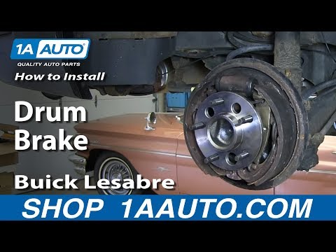 How To Install Do a Rear Drum Brake Job 1993-99 Buick Lesabre