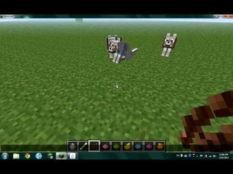 how to dye dogs collars in minecraft pe