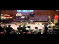 District Elder Terence E. Coleman and Prophet Brian Carn have a shouting good time