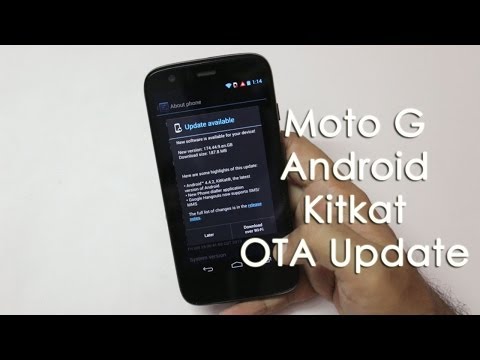 how to upgrade moto g to kitkat in india