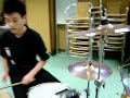 melvin playing drumset!