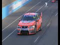 the final lap of the surfers paradise round as well as jamie whincup sliding around the corners on the cool down lap
