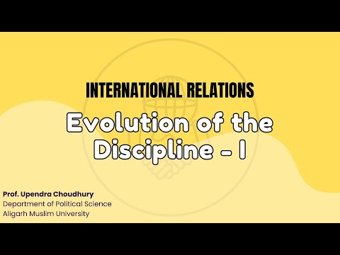Evolution of the Discipline -I
