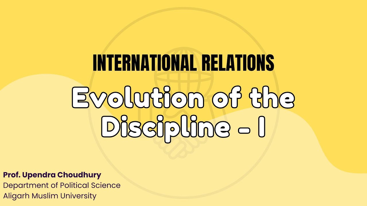 Evolution of the Discipline -I